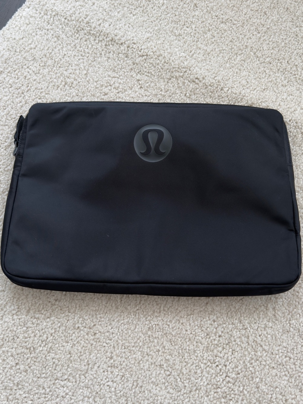lululemon athletica Black Laptop Sleeve with Center Logo